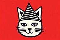 Cat wearing party hat animal representation creativity. AI generated Image by rawpixel.