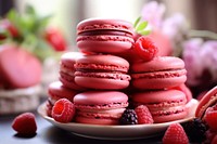 Dessert macarons food confectionery. AI generated Image by rawpixel.