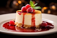 Dessert cheesecake food strawberry. AI generated Image by rawpixel.