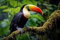 Rainforest toucan tree outdoors. AI generated Image by rawpixel.