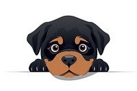Rottweiler rottweiler cartoon animal. AI generated Image by rawpixel.