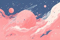 Galaxy planet illustration backgrounds creativity recreation. AI generated Image by rawpixel.