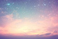 Pastel sky with sparkle background backgrounds astronomy outdoors. AI generated Image by rawpixel.