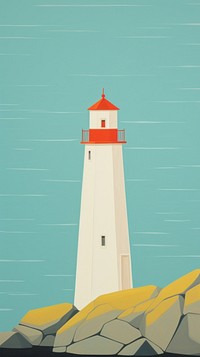 Beautiful lighthouse wallpaper architecture building tower. AI generated Image by rawpixel.