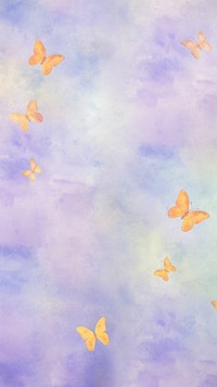 Painting of butterflies wallpaper outdoors nature petal. AI generated Image by rawpixel.