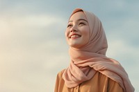 Middle age woman wearing hijab smiling adult smile. AI generated Image by rawpixel.