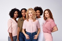 A group of Millennial women looking at the camera with confidence standing adult woman. AI generated Image by rawpixel.