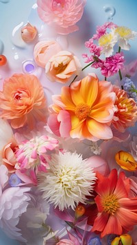 Spring flowers graphics petal plant. AI generated Image by rawpixel.