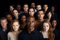 Diverse people portrait adult photo. 