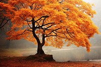 Foliage autumn tree outdoors. AI generated Image by rawpixel.