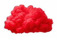 Cloud red white background exploding. AI generated Image by rawpixel.