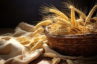 Wheat basket food ingredient. AI generated Image by rawpixel.