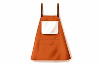 Coffee shop apron white background letterbox standing. AI generated Image by rawpixel.