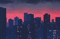 City night architecture cityscape building. AI generated Image by rawpixel.