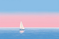 Sea seamless watercraft sailboat outdoors. AI generated Image by rawpixel.