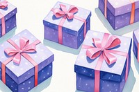 Gift boxs seamless paper celebration anniversary. AI generated Image by rawpixel.