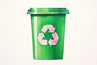 Recycle white background drinkware container. AI generated Image by rawpixel.