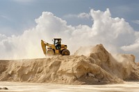 Male worker working with  outdoors nature sand. AI generated Image by rawpixel.