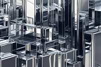 Buildings silver backgrounds pattern. AI generated Image by rawpixel.