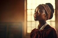 An african woman in high school photography portrait adult. 