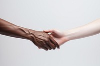 Couple hand adult agreement handshake. AI generated Image by rawpixel.