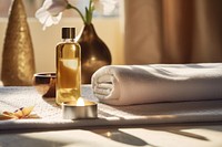 Spa amenities perfume bottle refreshment. AI generated Image by rawpixel.