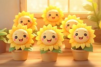 Sunflower character plant toy anthropomorphic. AI generated Image by rawpixel.