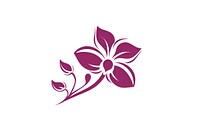 Orchid flower plant logo. AI generated Image by rawpixel.