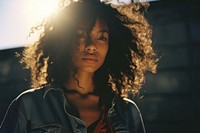 A cool black teenage girl photography portrait adult. AI generated Image by rawpixel.