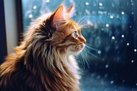 A cute fluffy cat mammal animal pet. AI generated Image by rawpixel.