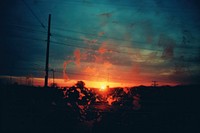 A sunset outdoors nature light. AI generated Image by rawpixel.