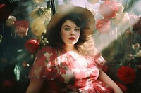 A plus size woman photography portrait dress. AI generated Image by rawpixel.