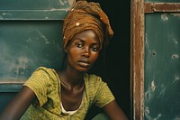 An african woman photography portrait contemplation. 