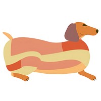 Dachshund dog slepp cartoon animal carnivora. AI generated Image by rawpixel.