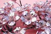 Chrome flowers blossom petal plant. AI generated Image by rawpixel.
