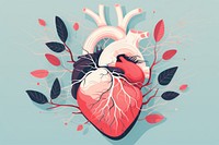 Heart insurance creativity graphics painting. AI generated Image by rawpixel.