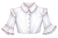 Shirt elegant collar blouse sleeve white. AI generated Image by rawpixel.
