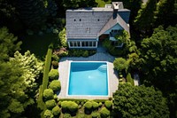 Traditional american house architecture outdoors building. AI generated Image by rawpixel.