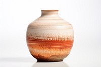 Ceramic vase pottery jar white background. AI generated Image by rawpixel.