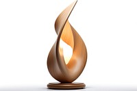 Abstract shape lamp white background illuminated sculpture. AI generated Image by rawpixel.