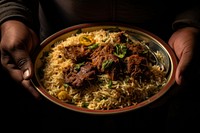 Couple south asian mutton pasta plate. AI generated Image by rawpixel.