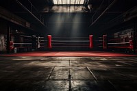 Boxing state sports architecture illuminated. AI generated Image by rawpixel.