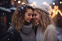 Lgbt couple christmas portrait adult. AI generated Image by rawpixel.
