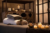 Spa amenities candle room spirituality. AI generated Image by rawpixel.