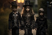 Three halloween kids costume adult child. 