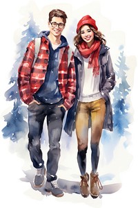 Student couple footwear portrait jacket. AI generated Image by rawpixel.