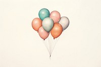 Balloon drawing anniversary celebration. AI generated Image by rawpixel.