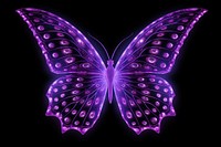 Butterfly purple pattern black background. AI generated Image by rawpixel.