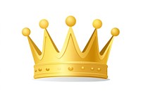 Gold crown icon white background accessories accessory. AI generated Image by rawpixel.