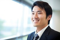 Japanese office worker portrait adult smile. AI generated Image by rawpixel.